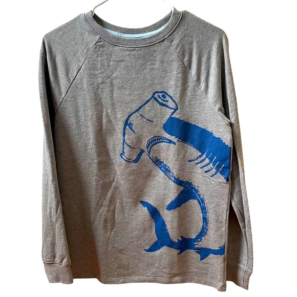 Cat & Jack Other - Cat & Jack Boy's Shark Sweatshirt Gray XL 16